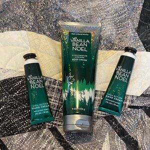 Bath & Body Works Vanilla Bean Noel Green Set